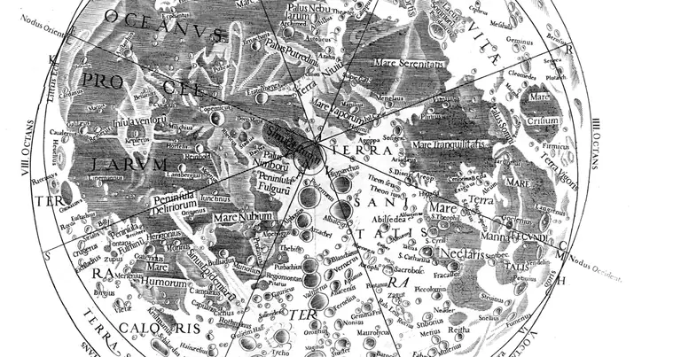Luna llena 2027: todas las fechas, horas y signos · Riccioli · Almagestum Novum · 1651