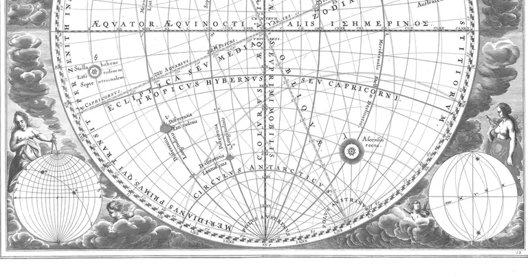 The chart · A. Cellarius · Harmonia Macrocosmica · 1660
