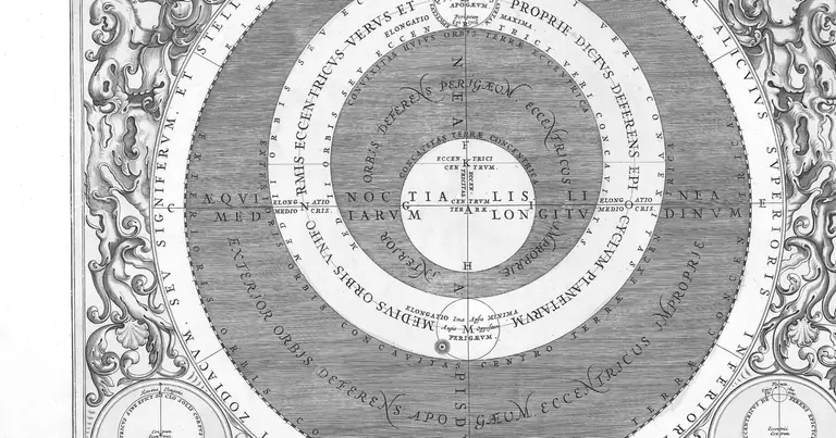 The moving sky · A. Cellarius · Harmonia Macrocosmica · 1660