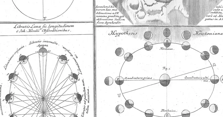 Neumond: wann ist Neumond? Alle Termine 2026 und 2027 · Doppelmayr · Atlas Coelestis · 1742