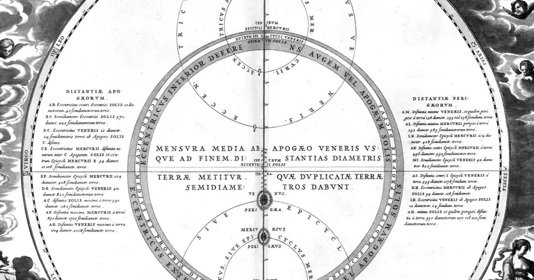 Mercur retrograd: ce înseamnă și cum treci cu calm prin 2026 · A. Cellarius · Harmonia Macrocosmica · 1661
