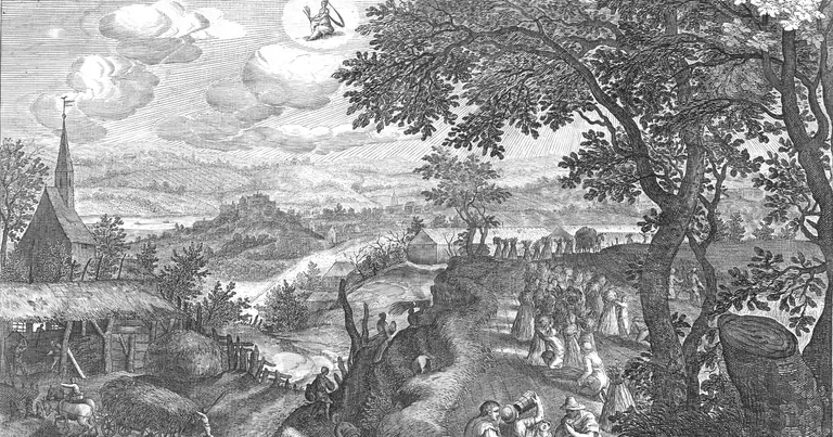 Zodia august: Leu sau Fecioară? · Aeg. Sadeler · Augustus · 1607
