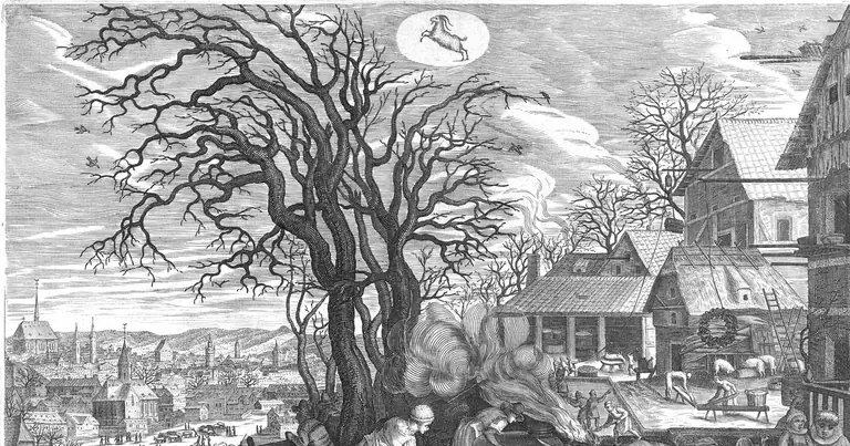 Zodia decembrie: Săgetător sau Capricorn? · Aeg. Sadeler · December · 1607