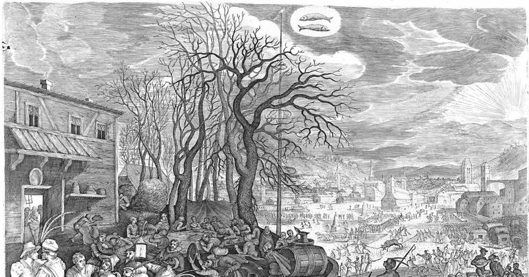 Zodia februarie: Vărsător sau Pești? · Aeg. Sadeler · Februarius · 1607