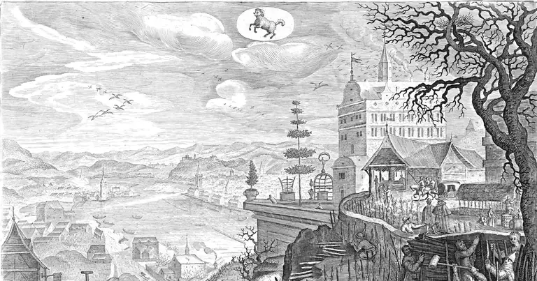 Zodia martie: Pești sau Berbec? · Aeg. Sadeler · Martius · 1607