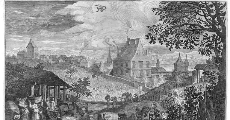 Zodia octombrie: Balanță sau Scorpion? · Aeg. Sadeler · October · 1607