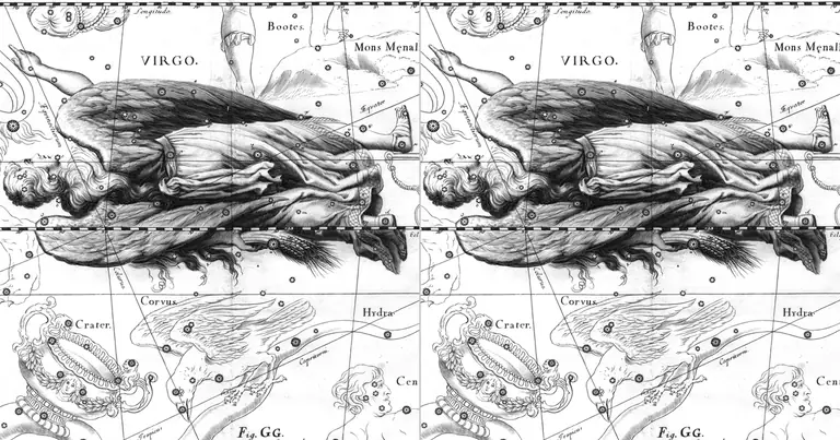 Дева и Дева: съвместимост на два перфекциониста · Ioh. Hevelius · Uranographia · 1690